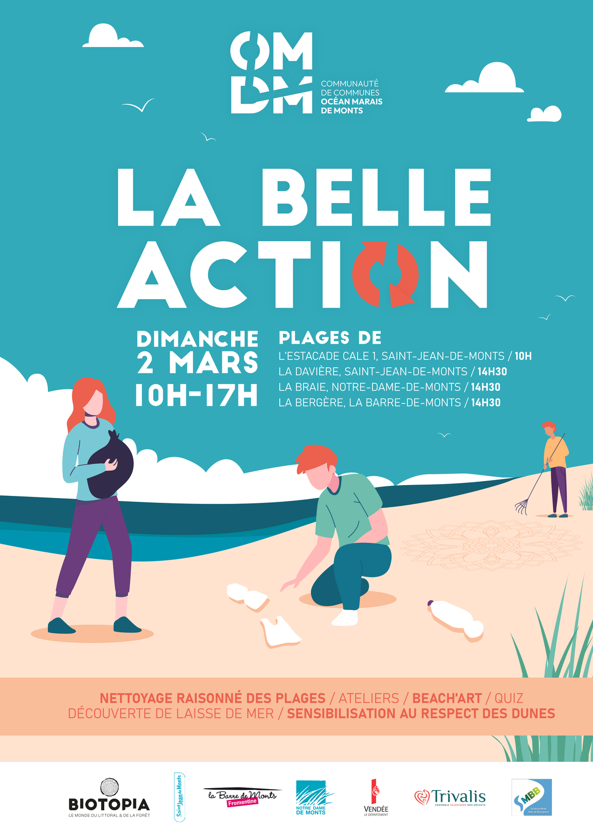 La belle action - nettoyage des plages