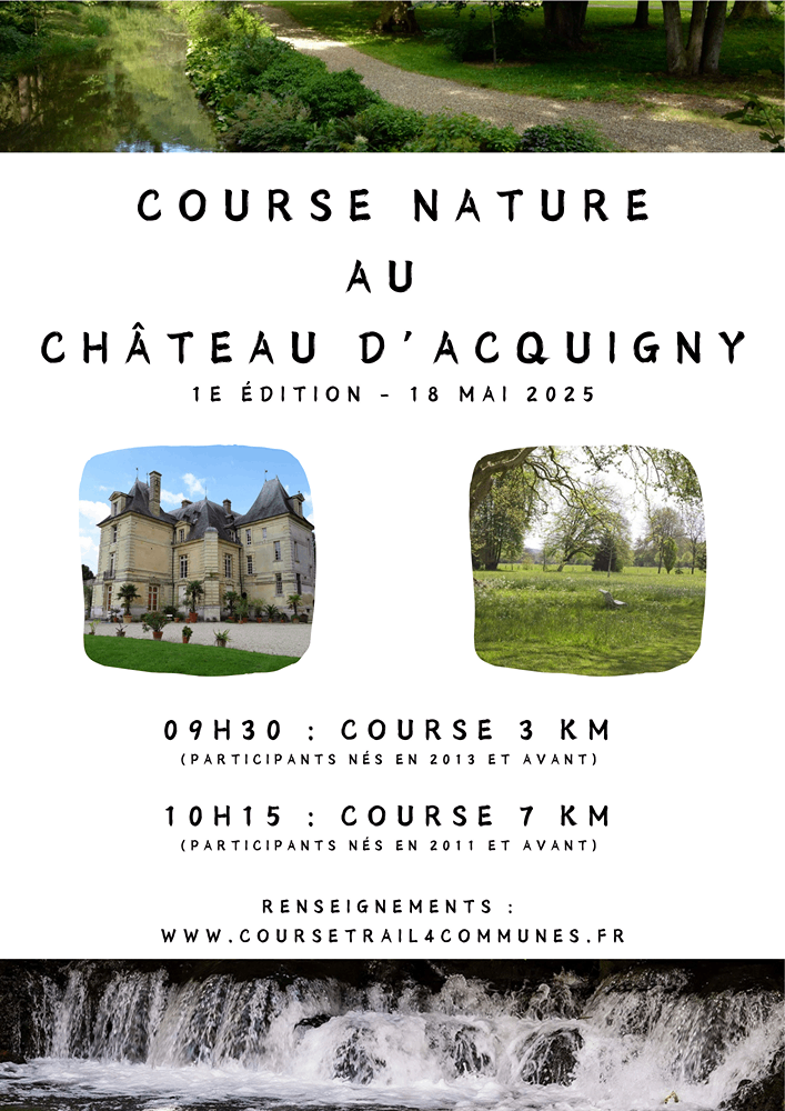 Course nature au Château d'Acquigny