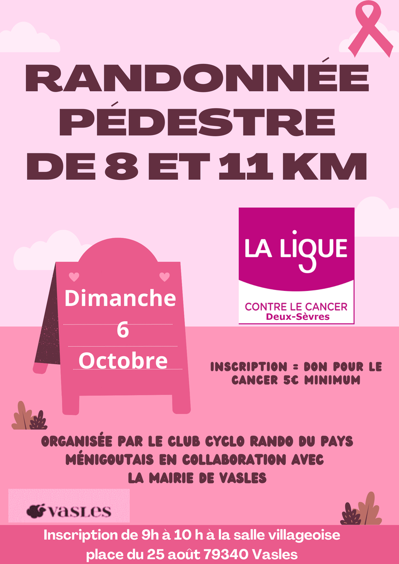 Octobre rose: Randonnée pédestre